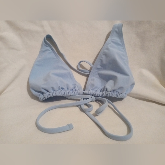 Flagpole Swim NWOT Light Blue Bikini Top, Size- Large - Picture 1 of 3
